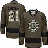 Glued Boston Bruins #21 Loui Eriksson Green Salute to Service NHL Jersey,baseball caps,new era cap wholesale,wholesale hats